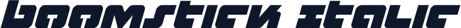Boomstick Italic