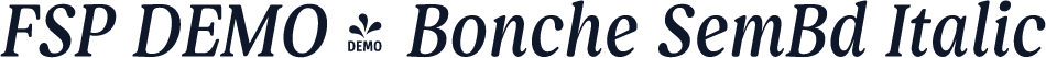 FSP DEMO - Bonche SemBd Italic