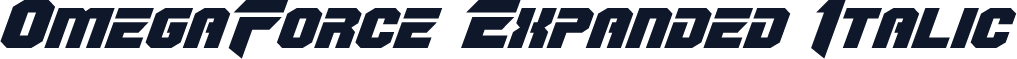 OmegaForce Expanded Italic