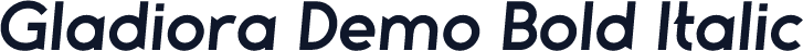 Gladiora Demo Bold Italic
