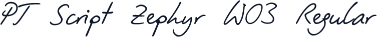 PT Script Zephyr W03 Regular