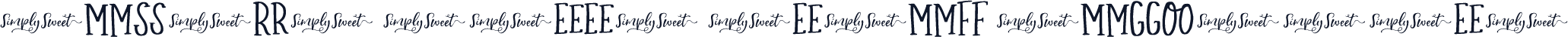 Simply Sweet Serif Ligatures