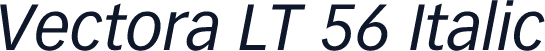Vectora LT 56 Italic