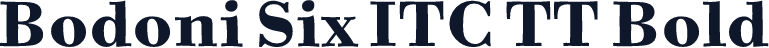 Bodoni Six ITC TT Bold