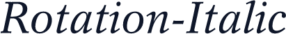 Rotation-Italic