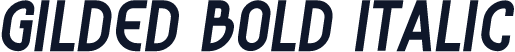 Gilded Bold Italic
