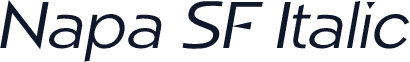Napa SF Italic