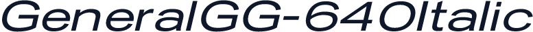 GeneralGG-640Italic
