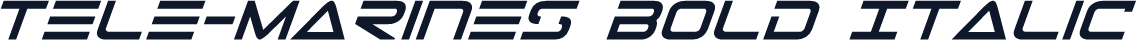 Tele-Marines Bold Italic