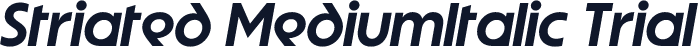 Striated MediumItalic Trial