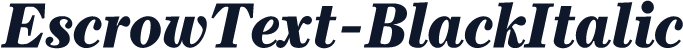 EscrowText-BlackItalic