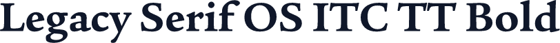 Legacy Serif OS ITC TT Bold