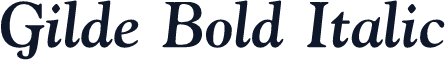 Gilde Bold Italic