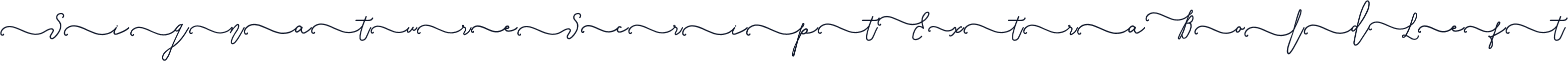 SignatureScriptExtraBoldLeft
