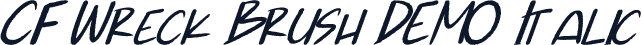 CF Wreck Brush DEMO Italic