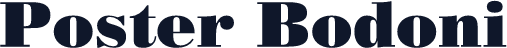 Poster Bodoni