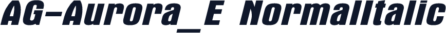 AG-Aurora_E NormalItalic
