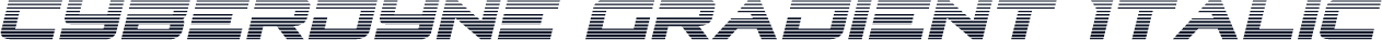 Cyberdyne Gradient Italic