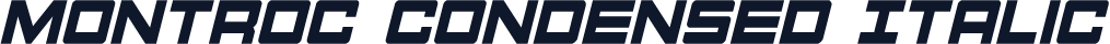 Montroc Condensed Italic
