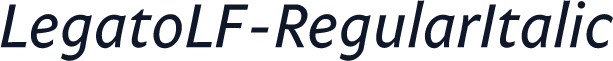 LegatoLF-RegularItalic