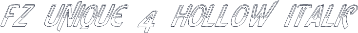 FZ UNIQUE 4 HOLLOW ITALIC