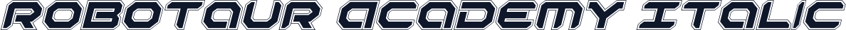 Robotaur Academy Italic