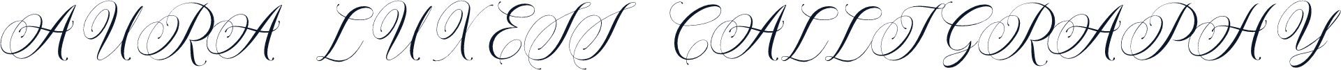 AURA LUXESS Calligraphy