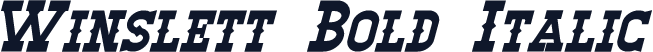 Winslett Bold Italic