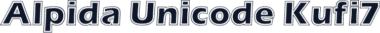 Alpida Unicode Kufi7