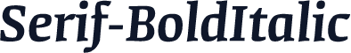 Serif-BoldItalic