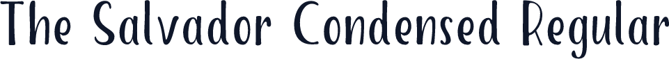 The Salvador Condensed Regular