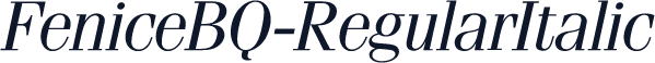 FeniceBQ-RegularItalic