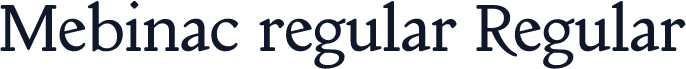 Mebinac regular Regular