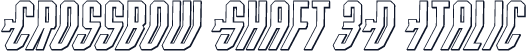 Crossbow Shaft 3D Italic