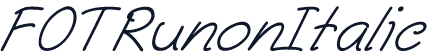 FOTRunonItalic
