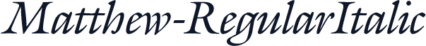 Matthew-RegularItalic