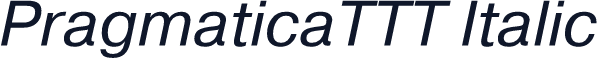 PragmaticaTTT Italic
