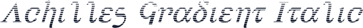 Achilles Gradient Italic