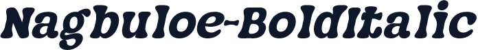 Nagbuloe-BoldItalic