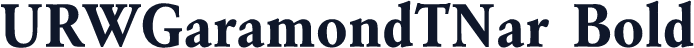 URWGaramondTNar Bold