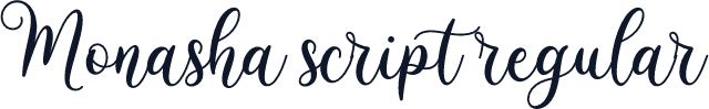 Monasha script regular