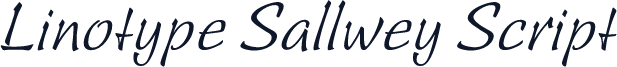 Linotype Sallwey Script