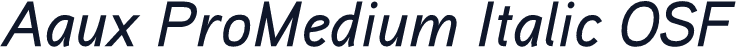 Aaux ProMedium Italic OSF