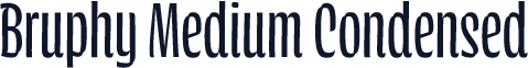 Bruphy Medium Condensed
