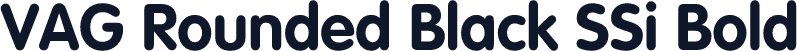 VAG Rounded Black SSi Bold