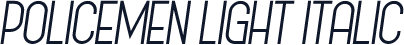 Policemen Light Italic