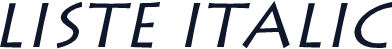 Liste Italic