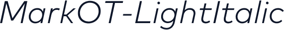 MarkOT-LightItalic