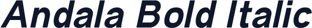 Andala Bold Italic