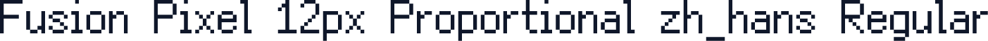 Fusion Pixel 12px Proportional zh_hans Regular